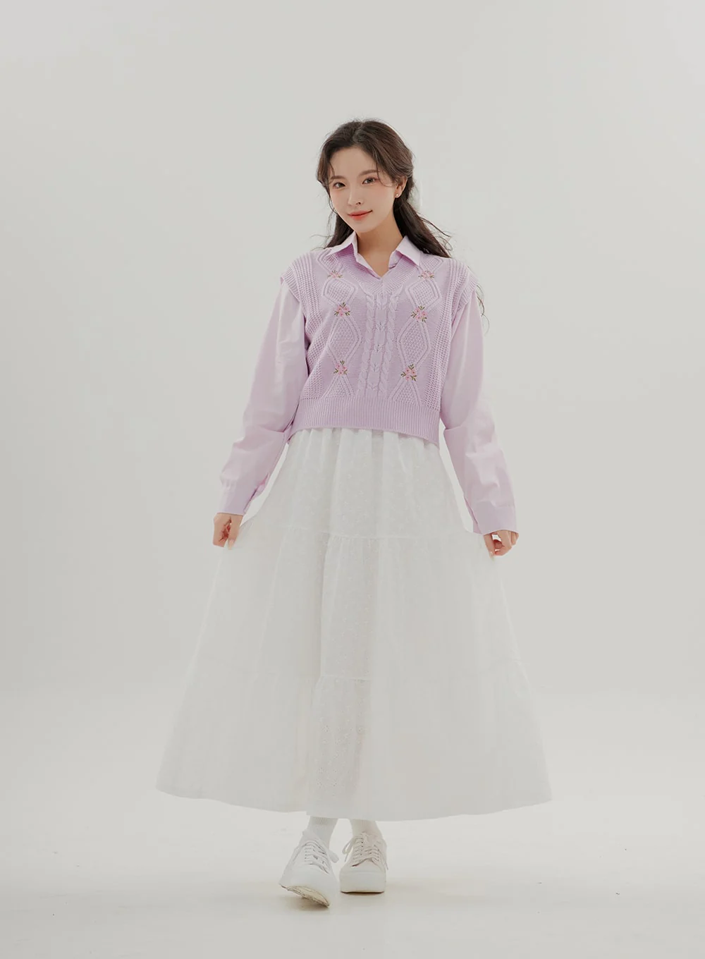 Cropped Long Sleeve Shirt B0802 - Image 10
