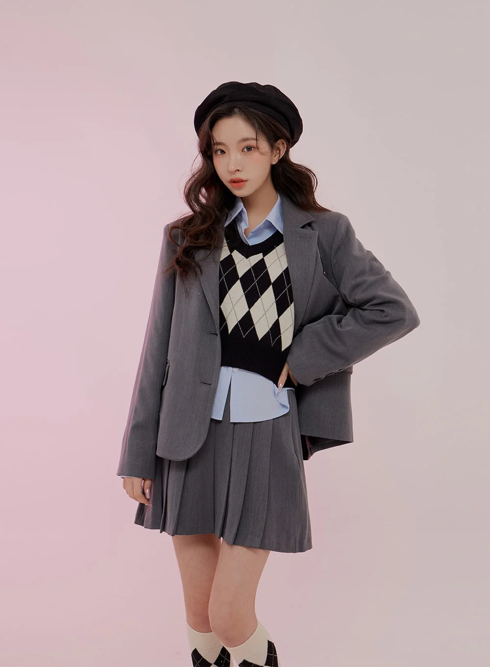 Cropped Long Sleeve Shirt B0802 - Image 22