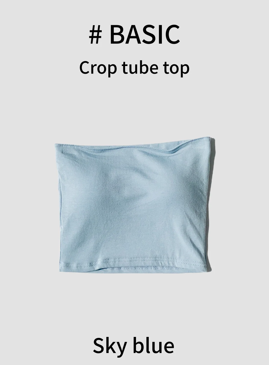 Cropped Tube Top #B17 - Image 4