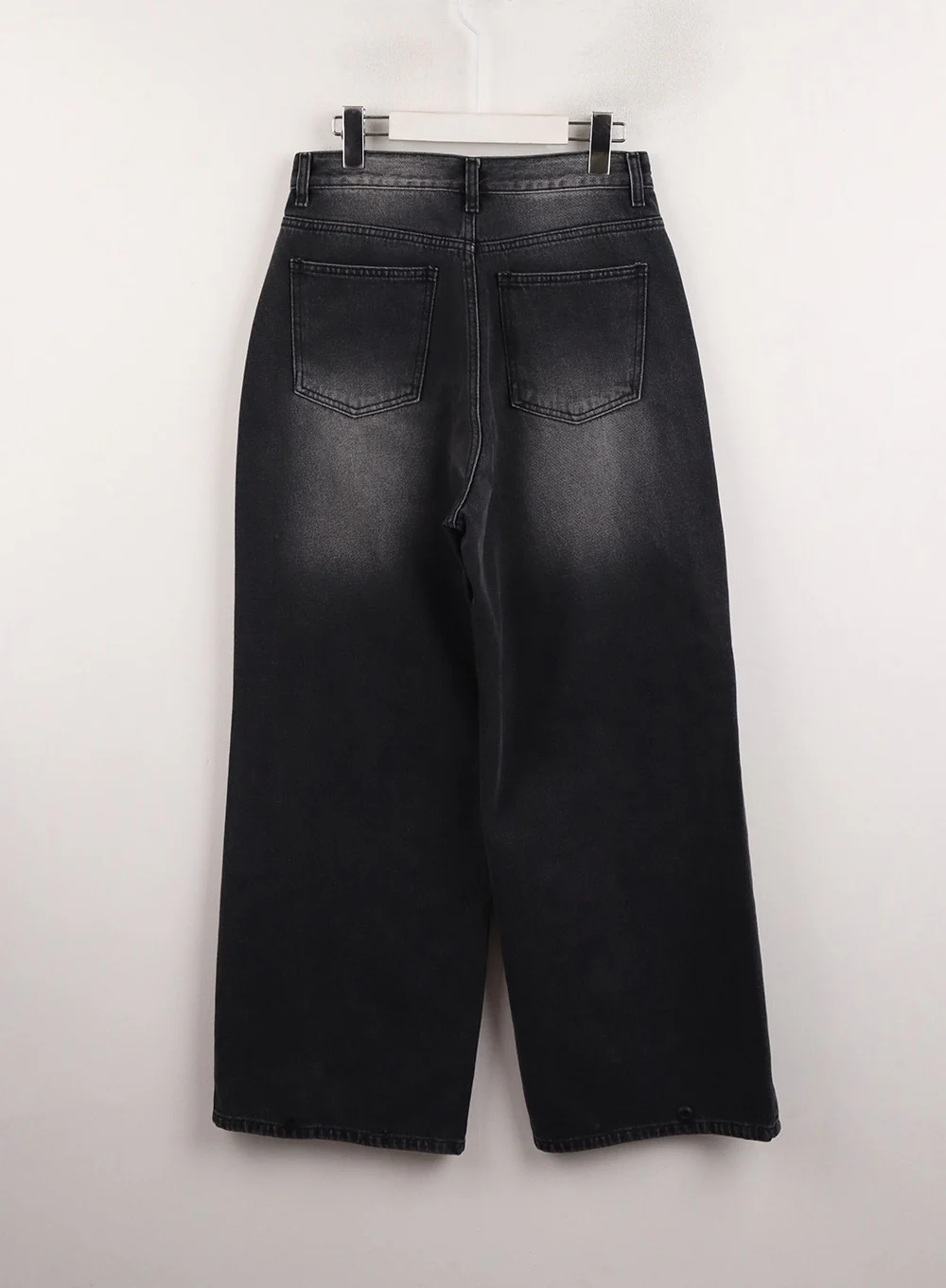 Denim Mid-Waist Pocket Wide Leg Jeans CJ415 - Image 10