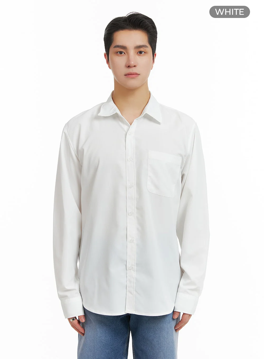 Men's Classic White Shirt IA401 - Image 7