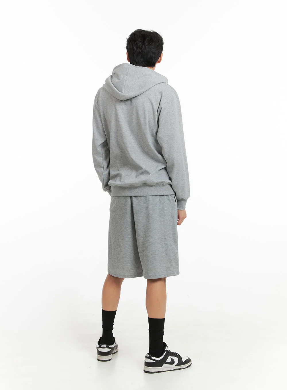 Men's Cozy Solid Cotton Hoodie IA401 - Image 7