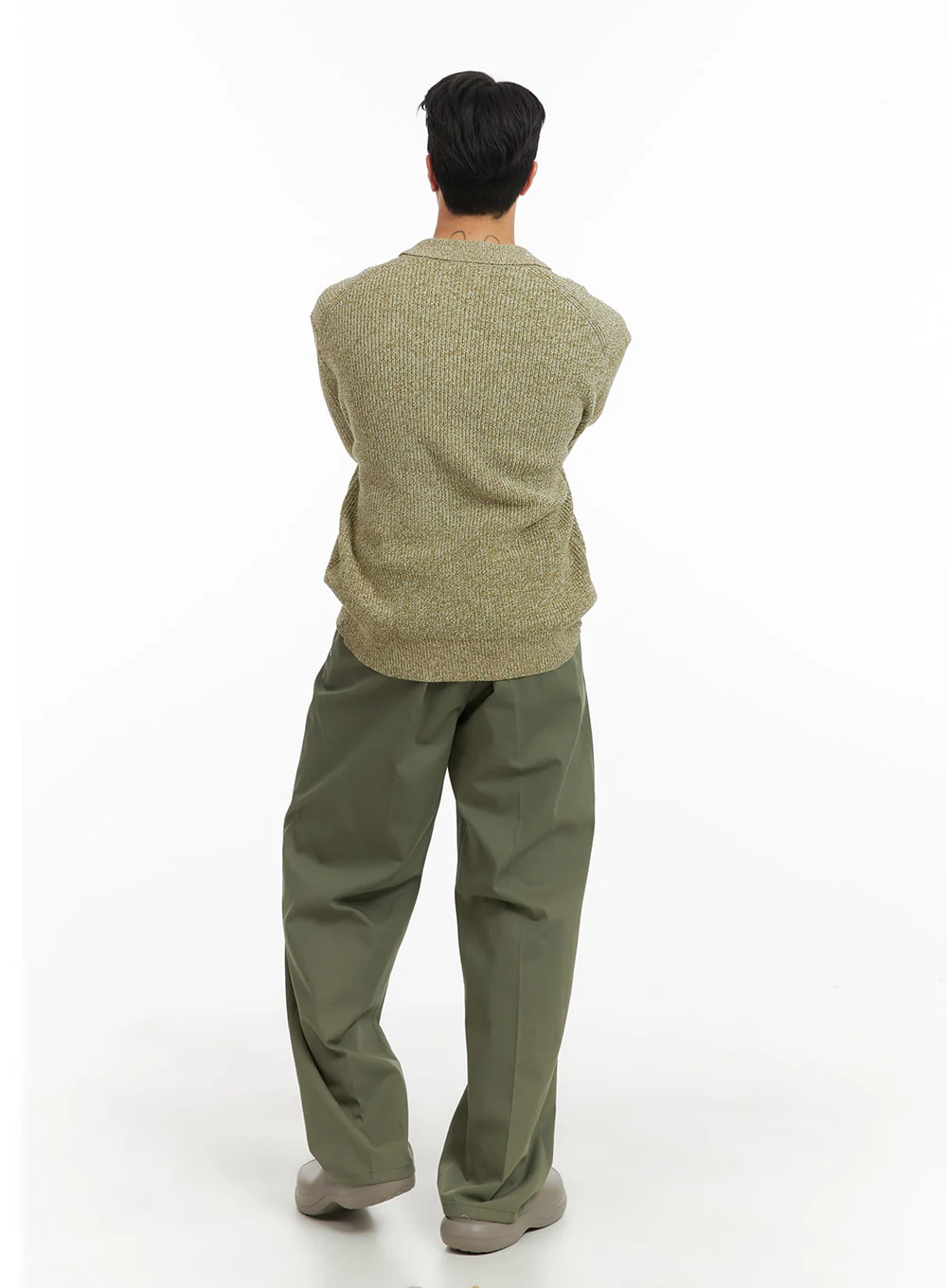 Men's Wide Fit Cotton Trousers IA401 - Image 6