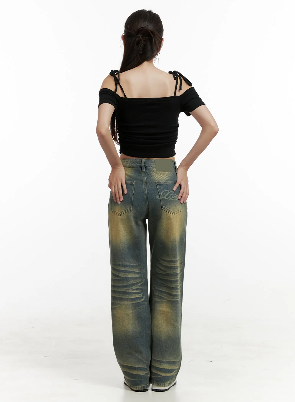 Shoulder Strap Off-Shoulder Crop Top CL431 - Image 4