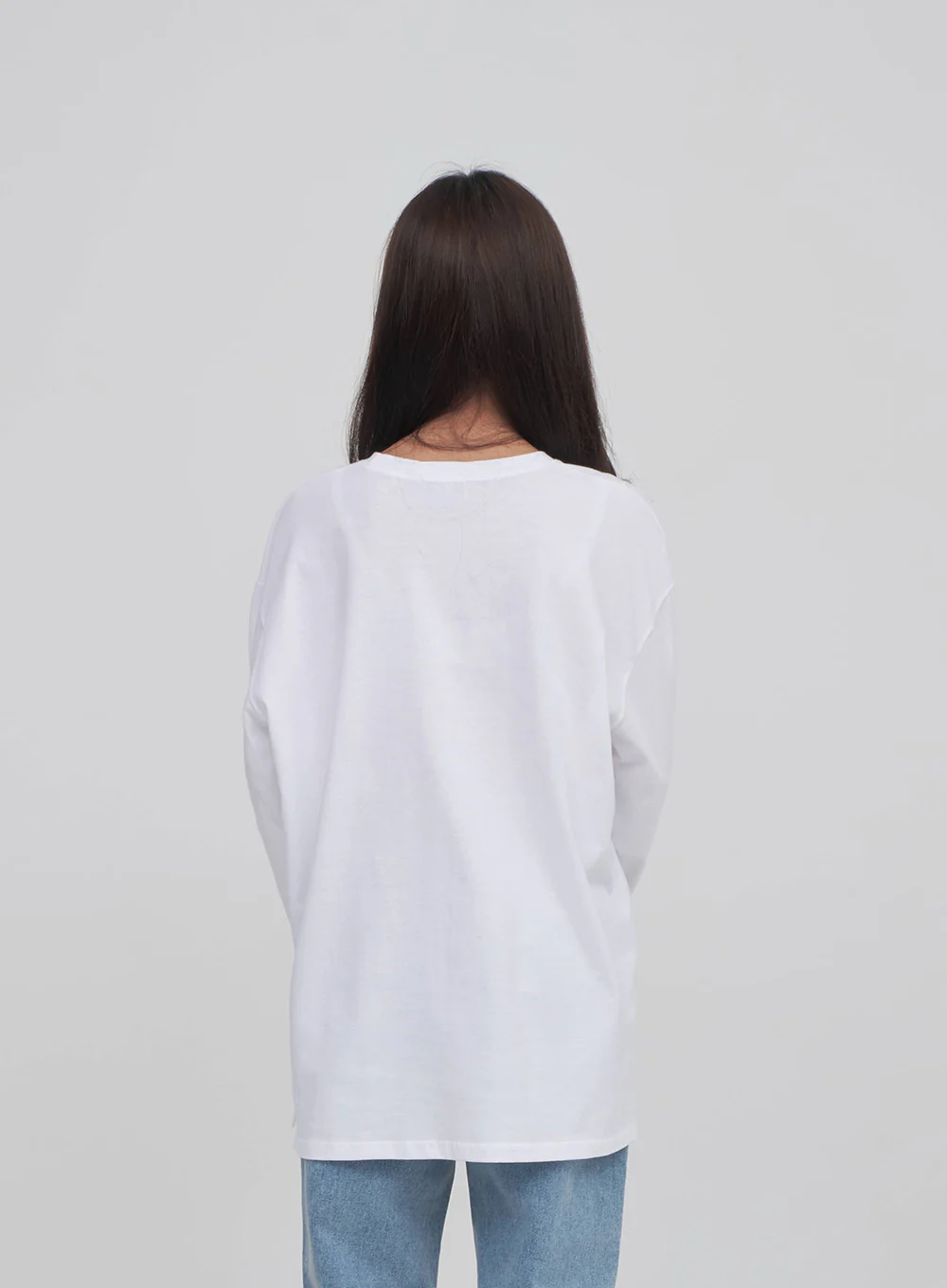 Side Slit Layered Basic T - Image 7
