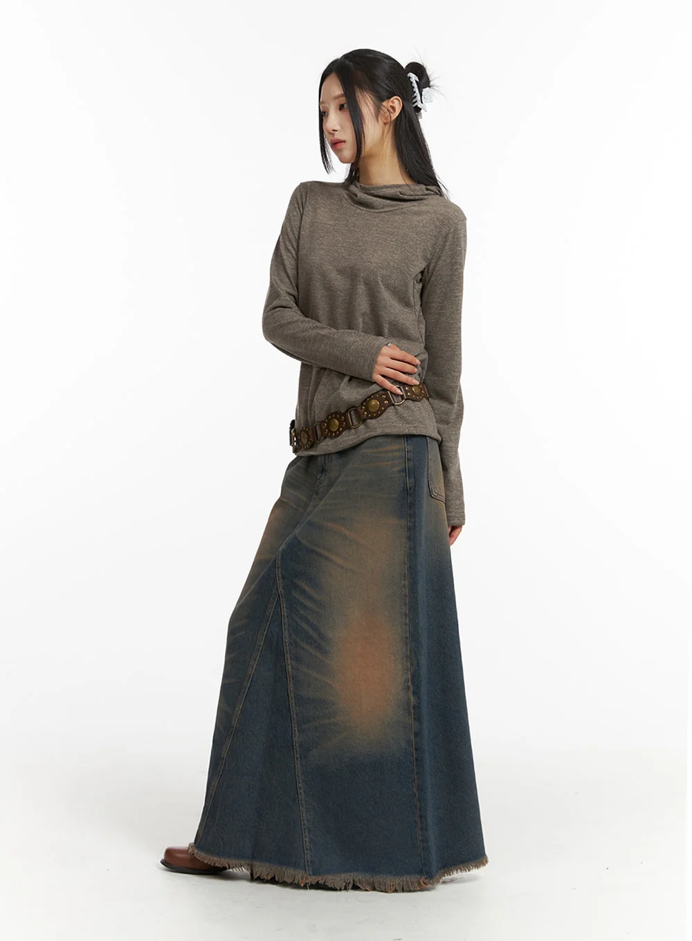 Slim Fit Hooded Top CJ418 - Image 3